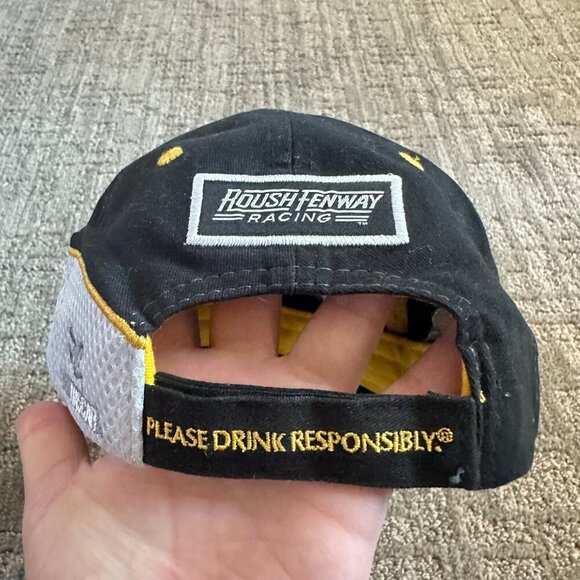 NASCAR Matt Kenseth 17 Crown Royal Purple Flames Hat Strap Back Black Purple Cap - Picture 3 of 5